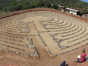 The labyrinth: a peaceful experience.