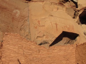 Petroglyphs at the Honanki Ruins.