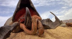 Graboids are not pleasant to look at, and they smell worse.